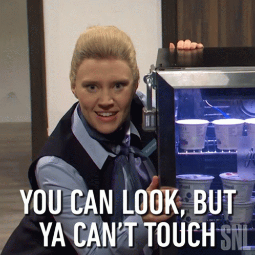 You Can Look But Ya Cant Touch Kate Mckinnon GIF