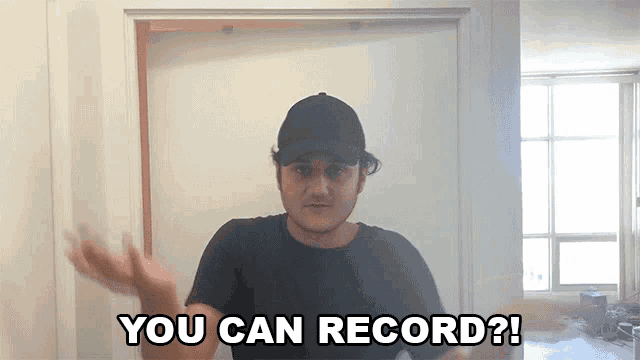 You Can Record You Can Film GIF