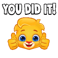 You Did It You Did It Congratulations Sticker
