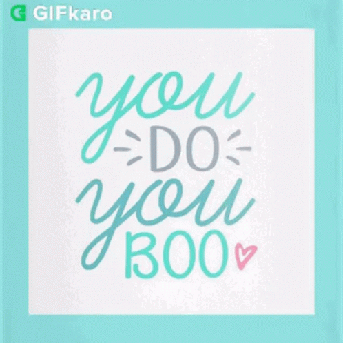 You Do You Boo Gifkaro GIF. This 498 x 498 animated GIF is part of our do you boo boo collection. Related themes include be yourself, good night. Created by…