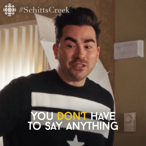 You Dont Have To Say Anything David GIF