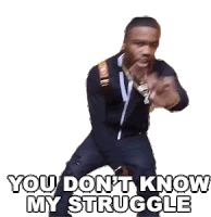 You Dont Know My Struggle Roddy Ricch Sticker