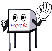 You Get To Vote Get In Line Sticker