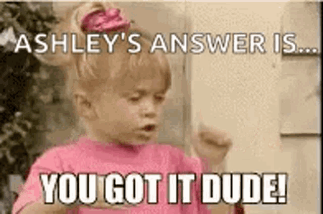 You Got It Dude Michelle Tanner GIF