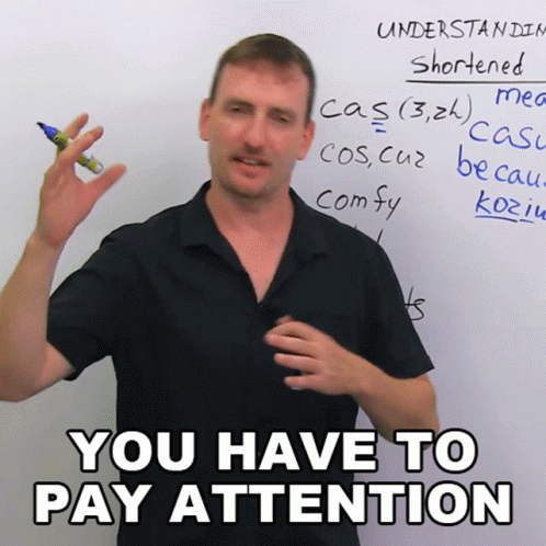 You Have To Pay Attention Adam GIF