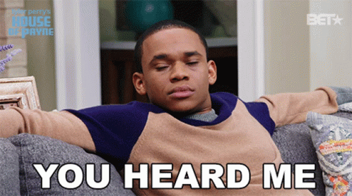 You Heard Me Malik Payne GIF. This 498 x 278 animated GIF is part of our i said what i said collection. Created by betnetworks. View the original animation…