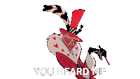 You Heard Me Valentino Sticker