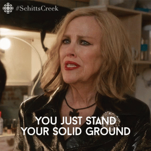 You Just Stand Your Solid Ground Refusing To Be Anything But You GIF