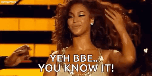 You Know It Beyonce GIF. This 498 x 249 animated GIF is part of our beyonce hair flip collection. Related themes include black, wink. Created by ginab73…