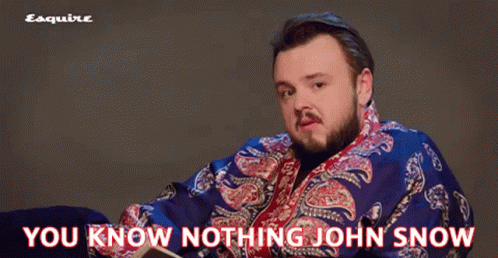 You Know Nothing John Snow GIF