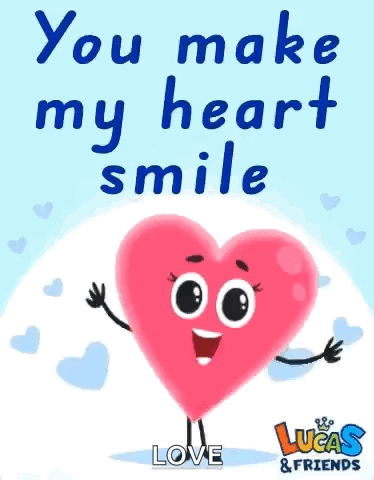 You Make My Heart Smile Happiness GIF