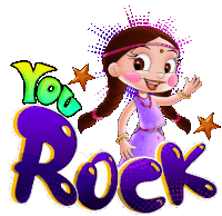 You Rock Chutki Sticker