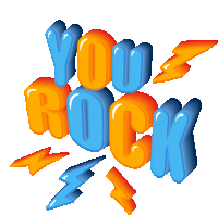 You Rock Youre The Best Sticker