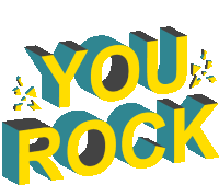 You Rock Youre The Best Sticker