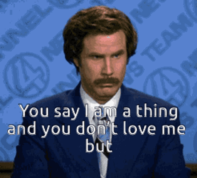 You Say I Am A Thing You Dont Love Me But I Dont Believe You GIF
