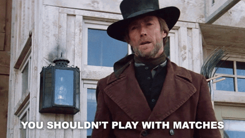 You Shouldn'T Play With Matches Preacher GIF
