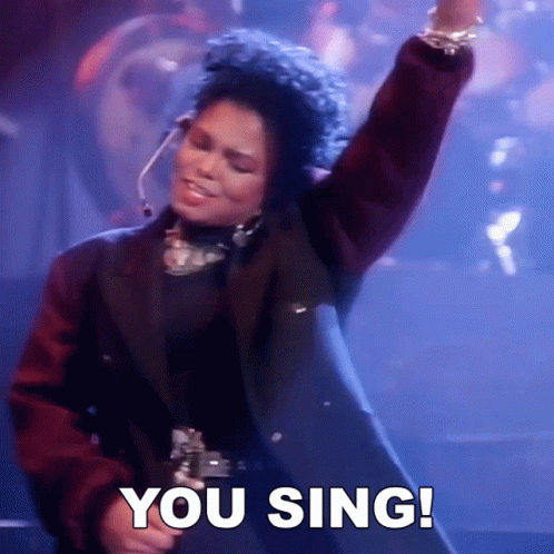 You Sing Janet Jackson GIF