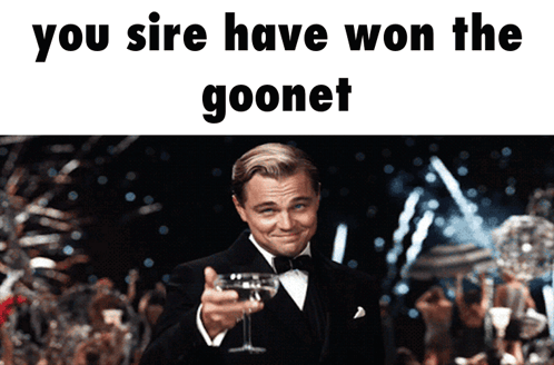 You Sir Have Won The Internet The Great Gatsby GIF. This 498 x 328 animated GIF is part of our leo cheers collection. Related themes include internet…