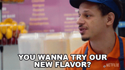 You Wanna Try Our New Flavor Chris Carey GIF
