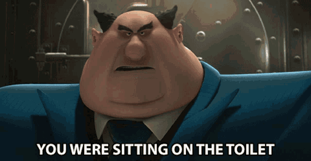You Were Sitting On The Toilet Mr Perkins GIF