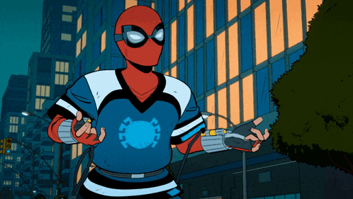 Your Friendly Neighborhood Spider-man Webs GIF