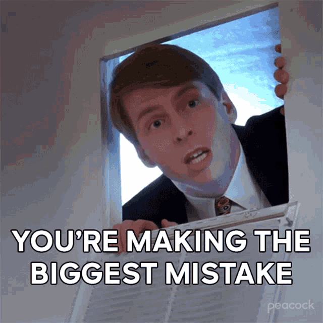 Youre Making The Biggest Mistake Kenneth Parcell GIF