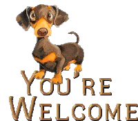 Youre Welcome Dog Sticker