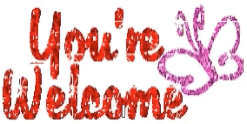 Youre Welcome Glitter GIF