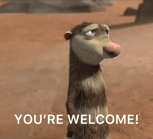You'Re Welcome GIF