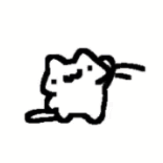 Yoyo White Cat GIF