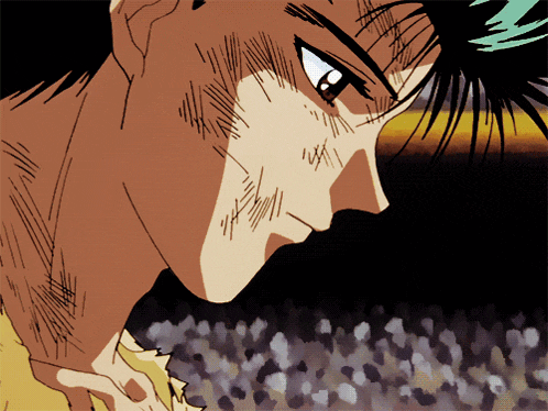 Yusuke Urameshi Sad Anime GIF