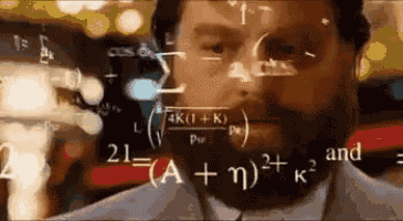 Zach Galifianakis Thinking Contando Números Nos Dedos Matemática GIF