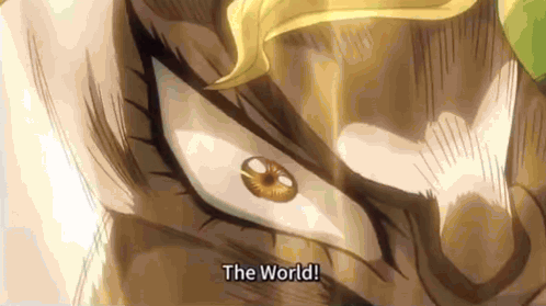 Zawarudo The World GIF
