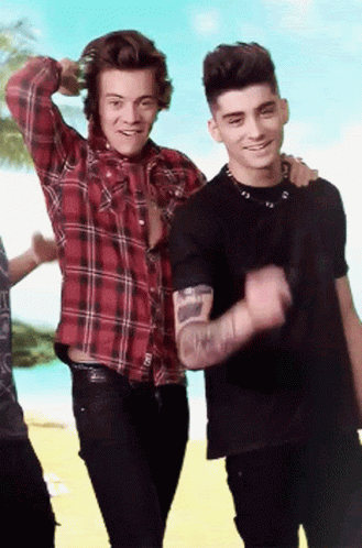 Zayn Malik Harry Styles GIF. This 329 x 498 animated GIF is part of our one direction birthday collection. Related themes include cute, happy, smile…