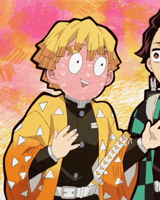 Zenitsu Agatsuma Zenitsu Blush GIF