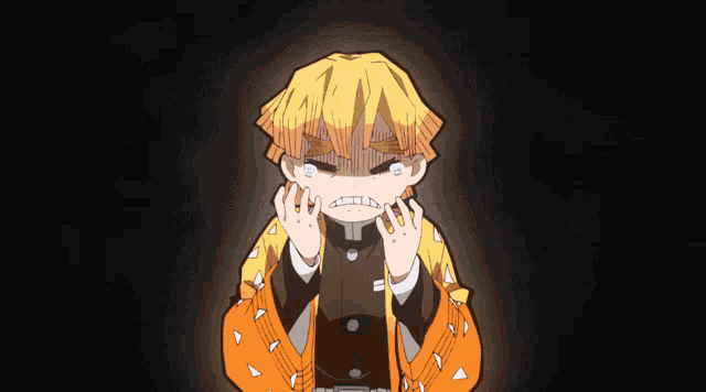 Zenitsu Crying GIF