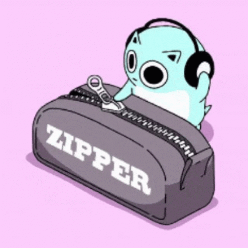 Zipper Blue GIF