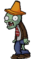 Zombi Con Cono Sticker