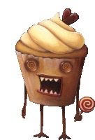 Zombie Cupcake Zombie Sticker