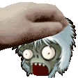 Zombie Yeti Getting Petted Sticker