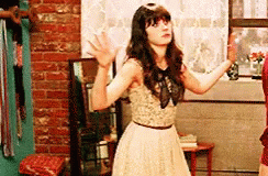 Zooey Deschanel Dance GIF