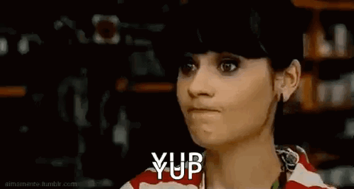 Zooeydeschanel Yup GIF