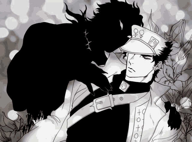 やれやれだぜ ジョジョの奇妙な冒険の承太郎 GIF