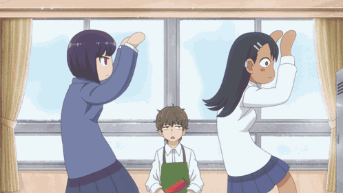 イジらないで 長瀞さん くねくね GIF