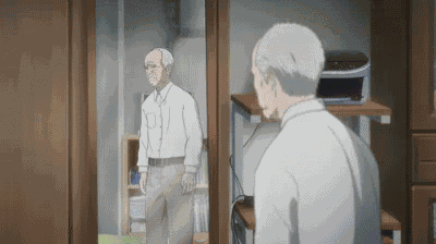 頭　あたま　おじいさん　犬屋敷　じじい　おじいちゃん　お爺さん GIF