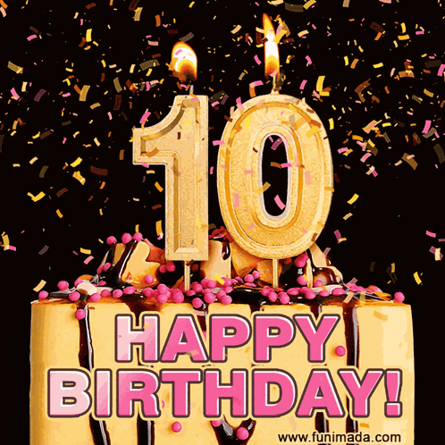 10th Birthday 10 Birthday GIF