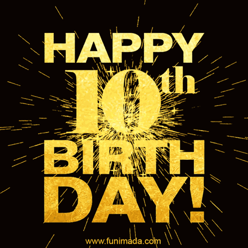 10th Birthday 10 Birthday GIF