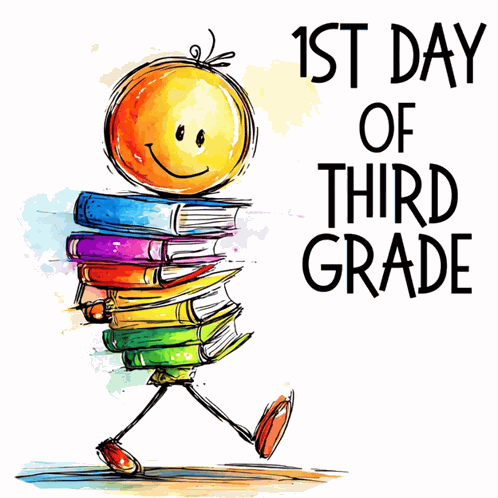 1st Day Of Third Grade First Day Of School GIF