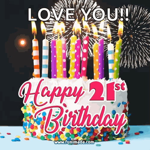 21st Birthday 21st B'Day GIF
