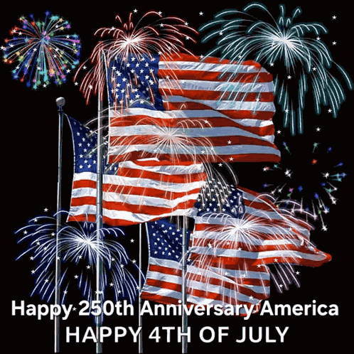 250th Anniversary America Happy 4th Of July GIF